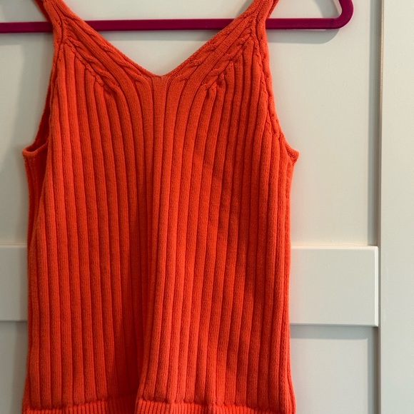 Talbots Orange and Pink Ribbed Cardigan set - Picture 9 of 12